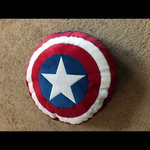 Captain America shield pillow